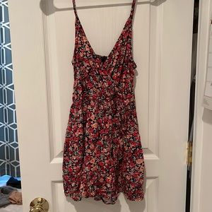 Floral, spaghetti strapped, romper